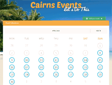 Tablet Screenshot of cairnsevents.com